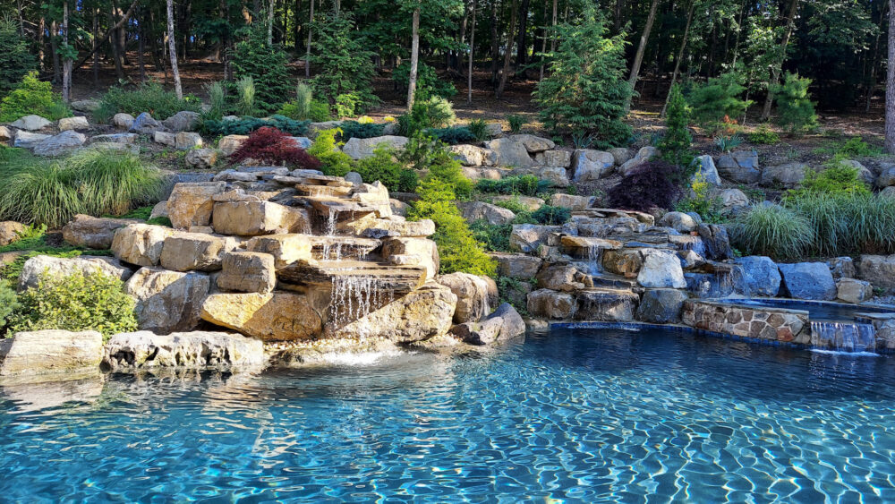 Filming & Photoshoot home rental with high end pool, water features and waterfalls. Great for music video filming.
